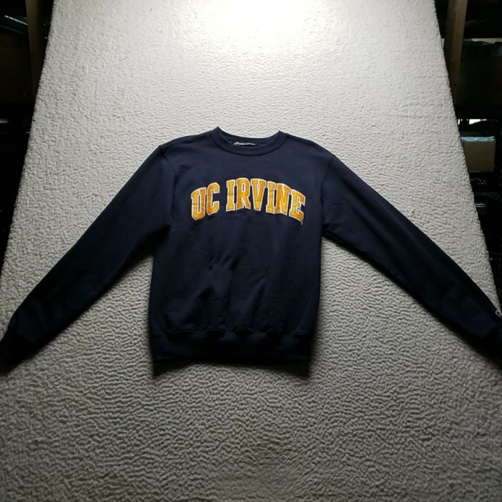 UC Irvine Sweatshirt Mens Medium Blue Fleece Crewneck College Graphic Top